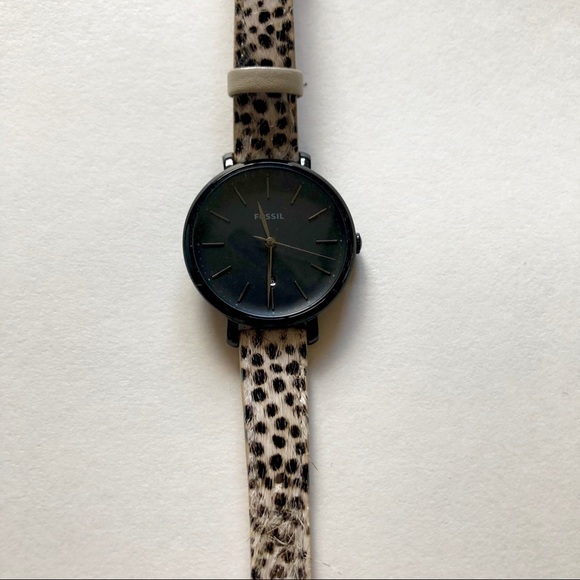 Fossil Jacqueline Leopard Print Watch - Picture 2 of 6
